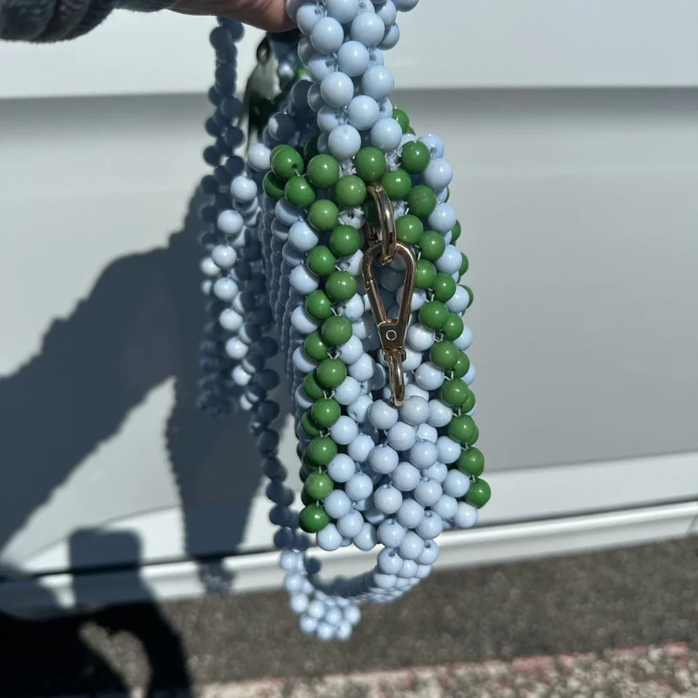 Kate Spade Mini Bag with Blue and Green Checkered Design - Picture 4 of 5